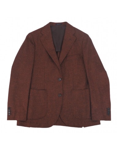 Veston Napoli en tweed orange brulé Venez acheter