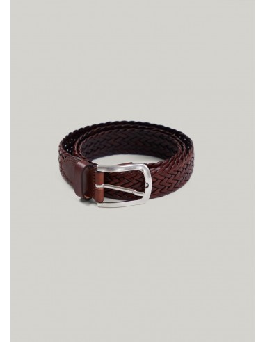 Ceinture Enzo marron en linge