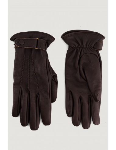 Napoli gloves in brown le des métaux précieux