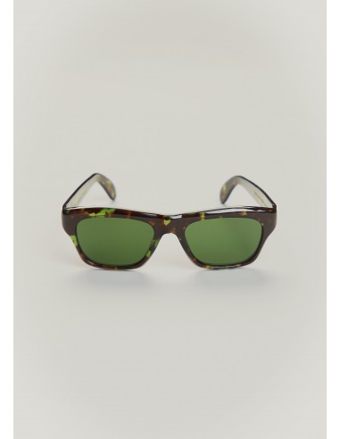 Cain glasses in green tortoiseshell, dark lens soldes