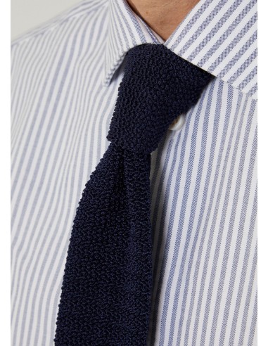 Crispy tie in navy destockage