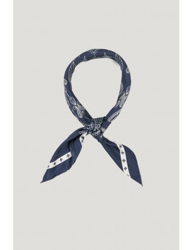 Biarritz scarf in indigo soldes