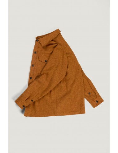 Milo overshirt in orange turmeric Voir les baskets