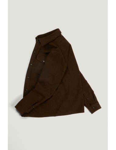 Milo overshirt in bark brown 2023